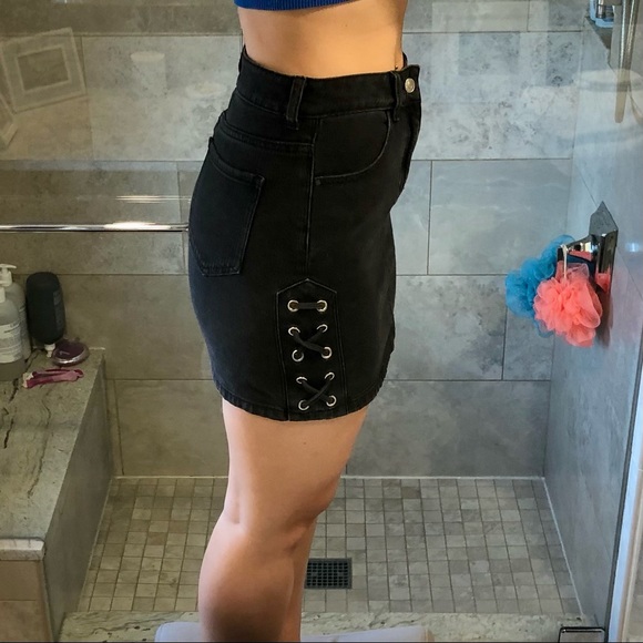 Pacsun Black Denim Skirt - Picture 5 of 5